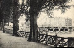 CPA Meaux Promenade des Trinitaire et le Moulins de l'Echelle