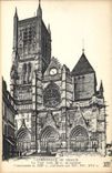 CPA Meaux Cathedrale La Tour nord 70 m de hauteur Commencee au XIII continue aux XIVe XVe XVIe