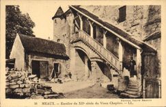 CPA Meaux Escalier du XIIe s du Vieux Chapitre