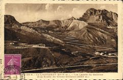 CPA Le Lautaret (2056 m) Les Lacets du Galibier et la Roche du Grand Galibier (3229 m)