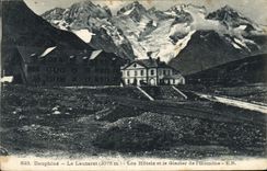 CPA Le Dauphine Le Lautaret (2075 m) les Hotels et le Glacier de l'Homme