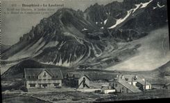 CPA Le Dauphine Le Lautaret Hotel des Glaciers le Jardin Alpin et le Massif de Combeynot