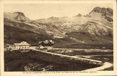 CPA Le Col du Lautaret (2073 m) et laRoute en lacets du Col du Galibier (2556 m)