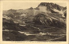 CPA Le Lautaret (2056 m) les Lacets du Galibier et la Roche du Grand Galibier (3229 m)