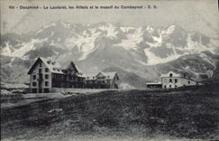 CPA Le Dauphine Le Lautaret les Hotels et le massif du Combeynot