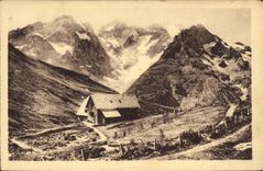 CPA Le Lautaret le Jardin Alpin (2120 m) et la Meije (3987 m)