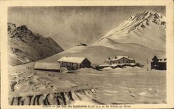 CPA Le Col de Lautaret (2056 m) et les Hotels en Hiver