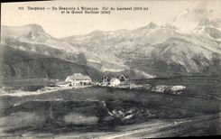 CPA Dauphine de Grenoble a Briancon Col du Lautaret (2075 m) et le Grand Galibier (3242 m)