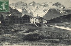 CPA Dauphine Le Lautaret (2075 m) les Hotels et le glacier de l'Homme