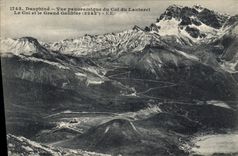 CPA Dauphine vue panoramique du Col du Lautaret le Col et le Grand Galibier (3242 m)