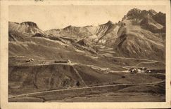 CPA Le Lautaret Les Lacets du Galibier Roche du Grand Galibier (3229 m)