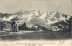 CPA Dauphine le Lautaret les Hotels et le Massif du Combeynot