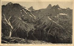 CPA Dauphine le Lautaret Les Aiguilles d'Arves vues du Grand Galibier