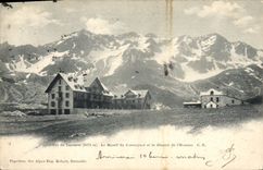 CPA Col du Lautaret (2075 m) le Massif du Combeynot et le Glacier de l'Homme