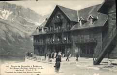 CPA Route de Grenoble a Briancon le Grand Galibier (3242 m) vu du Lautaret