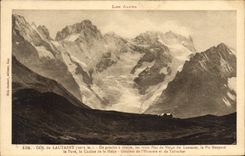 CPA Les Alpes Col du Lautaret (2075 m) de gauche a droite les 3 Pics de Neige du Lautaret le Pic Gas