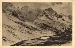CPA Les Alpes Col du Lautaret vue sur les Pics de Neige du Lautaret le Pic Gaspart le Bec et le Pic 