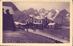 CPA Col du Lautaret (2050 m) l'Hotel des Glaciers et la Meije (3987 m)