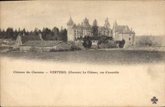 CPA Chateau des Charentes Verteuil (Charente) le Chateau vue d'ensemble