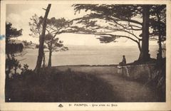 CPA Paimpol Une allee du Bois