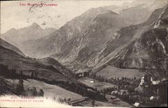 CPA Les Hautes Pyrenees Arrens Chapelle d'Azun et Vallee