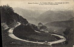 CPA Les Hautes Pyrenees Vallee d'Aure Col d'Aspin (alt 1497 m) le Ferch a Cheval route d'Arreau