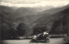 CPA Les Hautes Pyrenees Vallee d'Aure Col d'Aspin (alt 1497 m) Vue panoramique sur la Chaine des Pyr