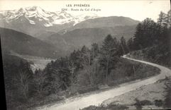 CPA Les Pyrenees Route du Col d'Aspin