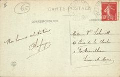 CPA Argeles Gazost Vue prise  du Sommet du Mont de Gez sur Arras et la Route d'Arrens Berger Moutons