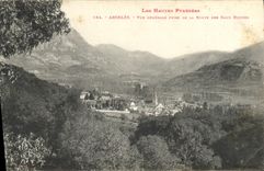 CPA Les Hautes Pyrenees Argeles Vue generale Prise de la Route des Eaux Bonnes