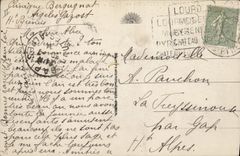 CPA Argeles Gazost Vue vers les Montagnes d'Azun