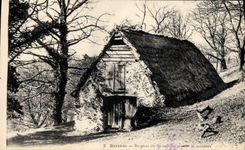 CPA Bartres Bergerie ou Bernadette gardant le Troupeau