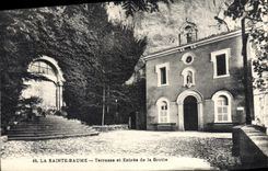 CPA La Sainte Baume Terrasse et Entree de la Grotte