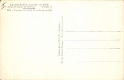 CPA Le Revestel Cassis sur Mer Hotel Pension Restaurant coucher de soleil vu de la propriete