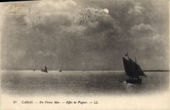 CPA Cassis En Plein Mer Effet de Vagues