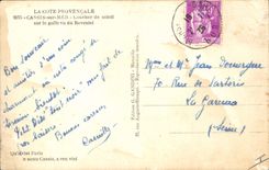 CPA La Cote Provencale Cassis sur Mer Coucher de Soleil sur le golfe vu du Revestel