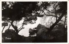 CPA Cassis sur Mer La Cote Provencale Plage de l'Arene Crepuscule