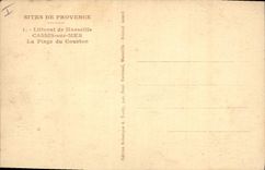 CPA Cassis sur Mer Sites de Provence Littorale de Marseille La Plage du Courton