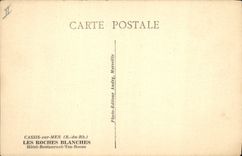 CPA Cassis sur Mer (B du Rh) Les Roches Blanches Hotel Restaurant Tea Room