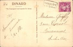 CPA Dinard Ssentier des Douaniers face a St Servan