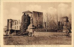 CPA La Tour d'Aigues (Vaucluse) Facade du Chateau vue du cote de la Riviere