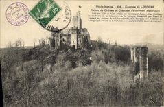 CPA Haute Vienne Environs de Limoges Ruines du Chateau de Chalusset (Monument historique)