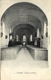 CPA Vallery Interieur de l'Eglise