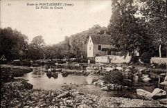 CPA Route de Pontaubert (Yonne) La Vallee du Cousin