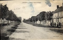 CPA Charmoy Grande Route de Joigny