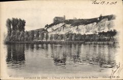 CPA Environs de Sens L'Yonne et la chapelle Saint Martin du Tertre