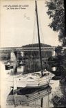 CPA Les Plaisirs de l'ete La Peche dans l'Yonne Bateau