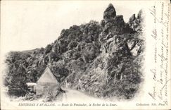 CPA Environs d'Avallon Route de Pontauber Le Rocher de la Soeur