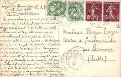 CPA Jouancy Porte d'entree du Chateau XIV siecle