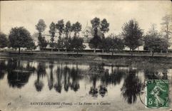 CPA Sainte Colombe (Yonne) La Ferme et le Couvent